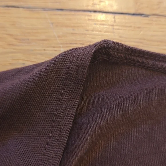 Reformation, Square Neck Long Sleeve Top, Brown, VGUC, Women's M - Picture 10 of 12